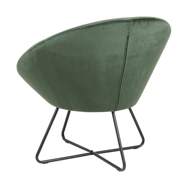 Center zöld bársony fotel - Actona-image-3