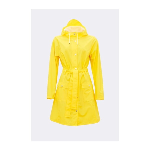 Curve Jacket sárga női vízálló kabát, méret: S / M - Rains