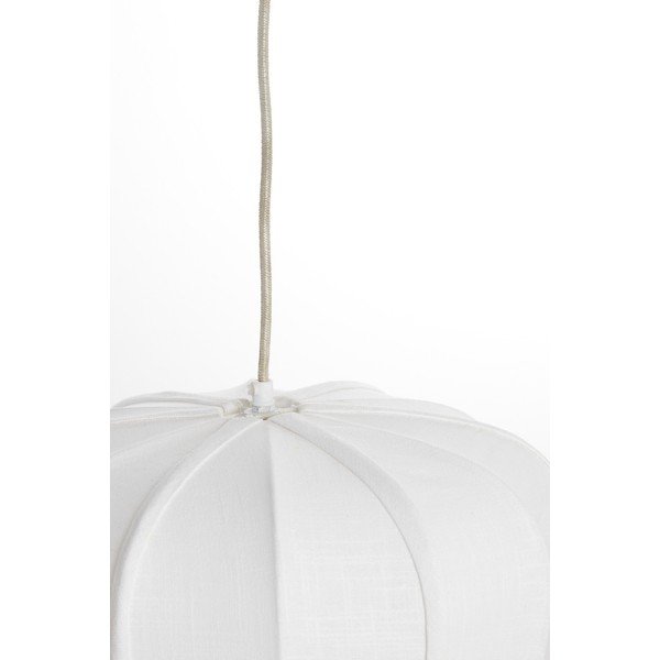 Krémszínű függőlámpa textil búrával Zubedo – Light & Living-image-4