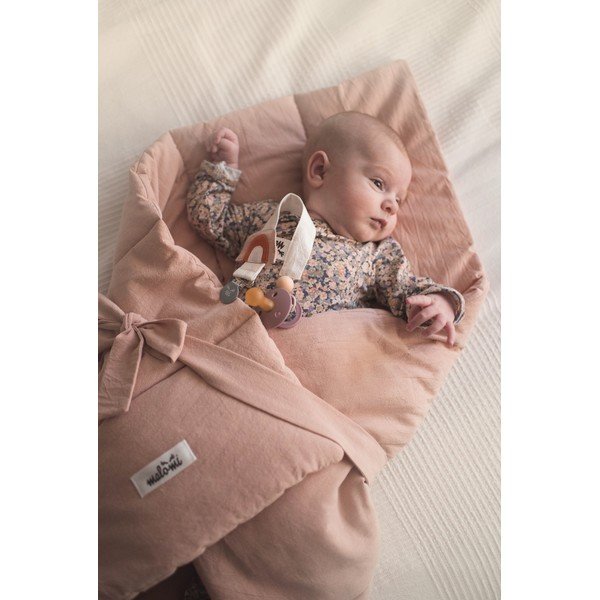 Rózsaszín pamut pólya 75x75 cm – Malomi Kids-image-1