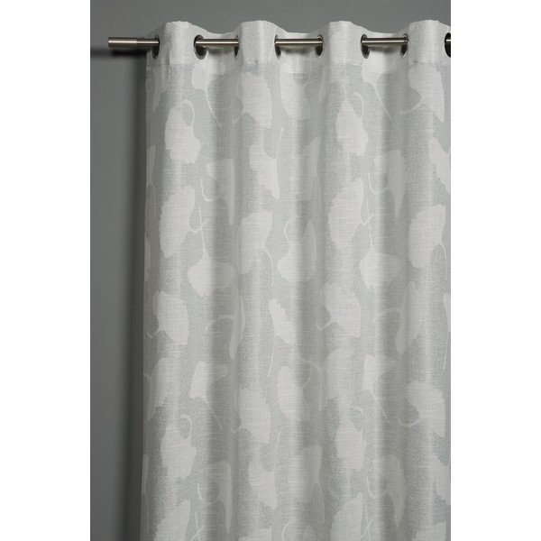 Világosszürke jacquard függöny 140x245 cm Gingko – Sehlbach