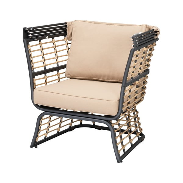 Bézs fém kerti fotel Paros – Garden Pleasure-image-1