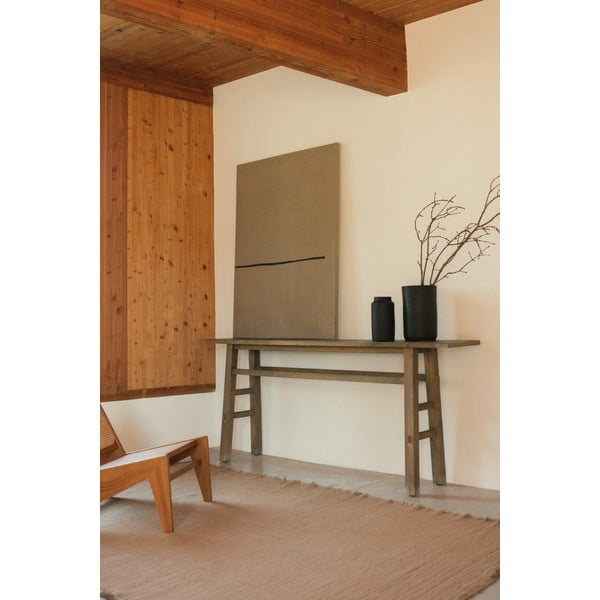 Okkersárga kézi szövésű pamut szőnyeg 140x200 cm Handloom – Lorena Canals-image-1