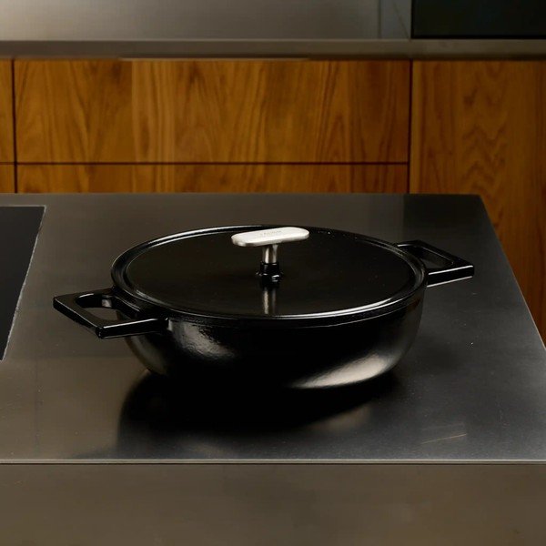 Öntöttvas serpenyő fedővel ø 26 cm tegame   Mattia 3.0 – FABINI-image-4