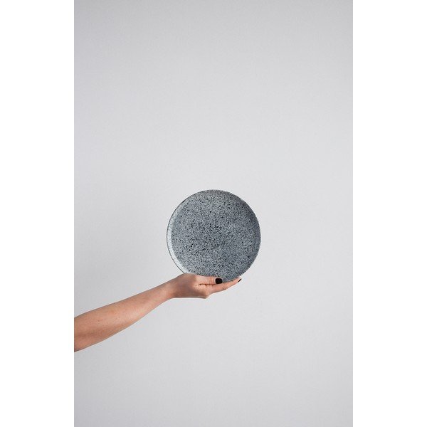 Mess fekete-fehér agyagkerámia kistányér ø 20 cm - ÅOOMI-image-2