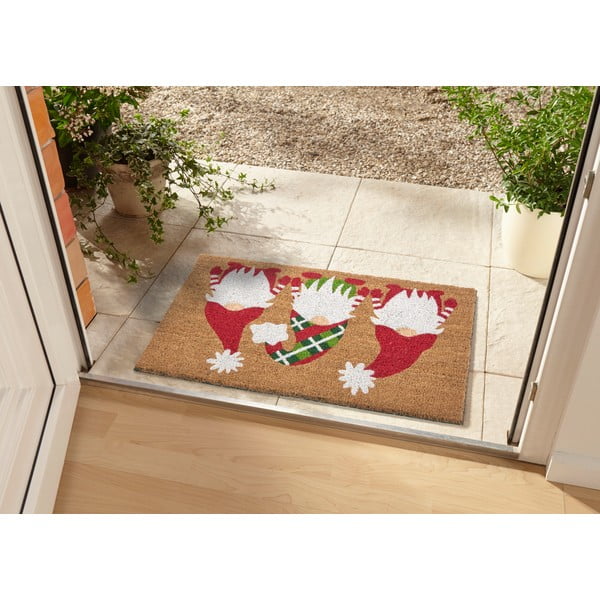 Kókuszrost lábtörlő karácsonyi mintával 45x75 cm – Hanse Home-image-1