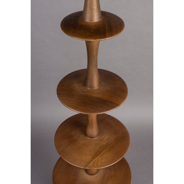 Krémszínű-sötét natúr színű állólámpa textil búrával (magasság 179 cm) Cath – Dutchbone-image-3