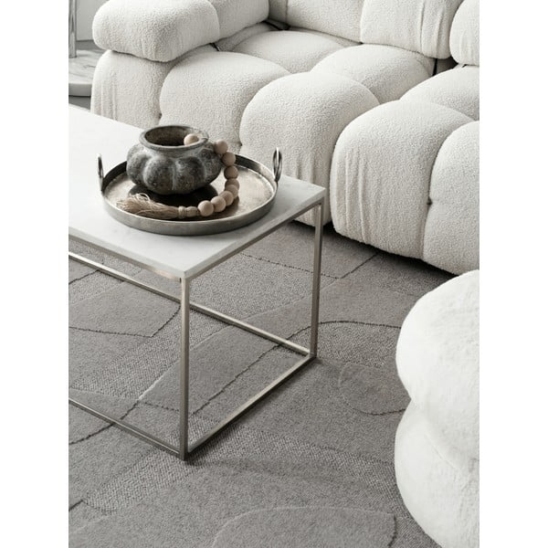 Szürke gyapjú szőnyeg 200x300 cm Morphic Botanica – Agnella-image-4