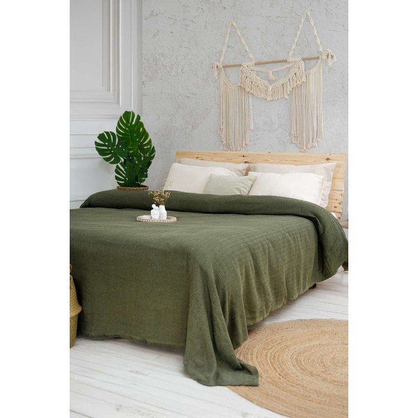Khaki ágytakaró 240x220 cm Marla  – Mijolnir
