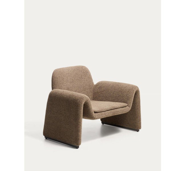 Barna zsenília fotel Melvia – Kave Home