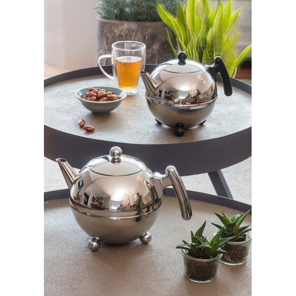 Ezüstszínű rozsdamentes acél teáskanna 1,2 l Bella Ronde – Bredemeijer-image-2