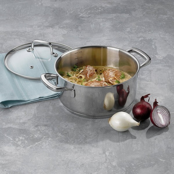 Flavoria rozsdamentes fazék fedéllel, ø 20 cm - Kela-image-1