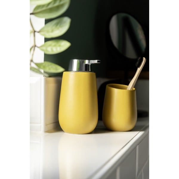 Sárga kerámia szappanadagoló 0.32 l Badi – Wenko-image-1