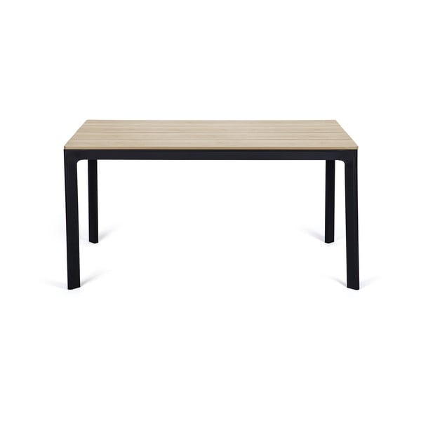 Joanna fekete 4 személyes kerti étkezőszett székekkel és Thor asztallal, 147 x 90 cm - Bonami Selection-image-2