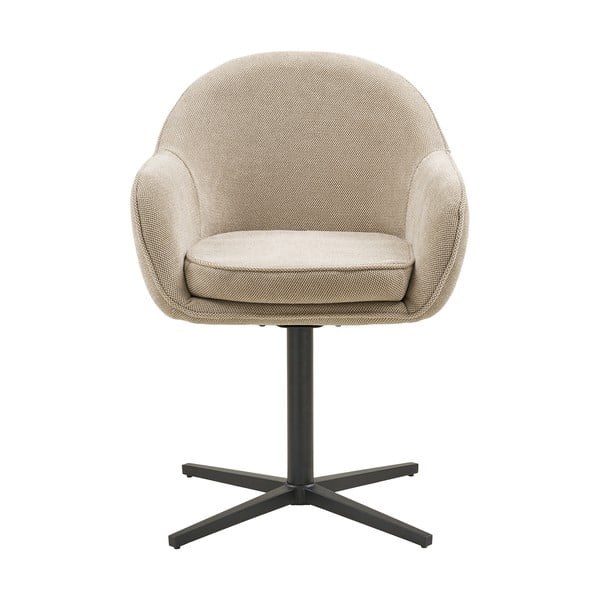 Világosszürke kárpitozott karfás étkezőfotel szett 2 db-os Tamera – House Nordic-image-4