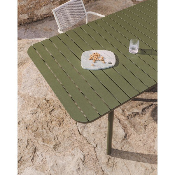 Fém kerti étkezőasztal 100x220 cm Izola – Kave Home-image-4