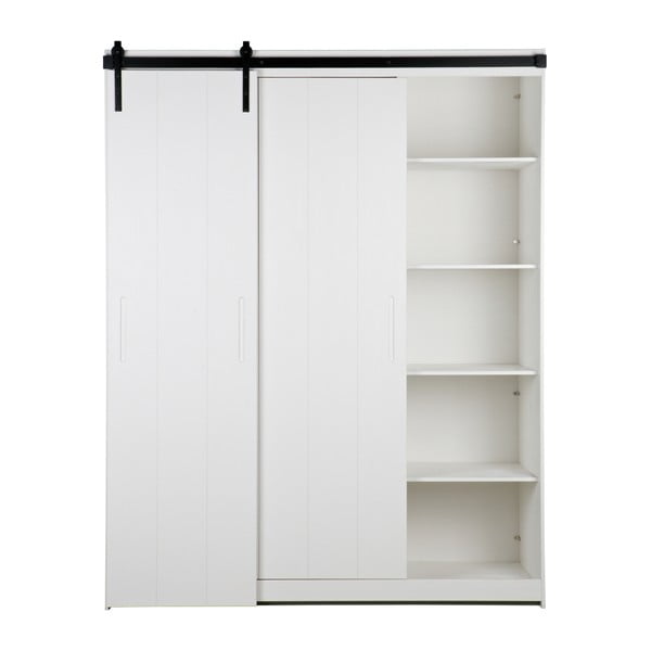 Luuk fehér beépített szekrény tolóajtóval - WOOOD-image-2