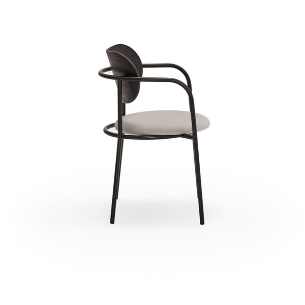 Fekete-szürke étkezőszék kőrisfa dekorral Eclipse - Teulat-image-4