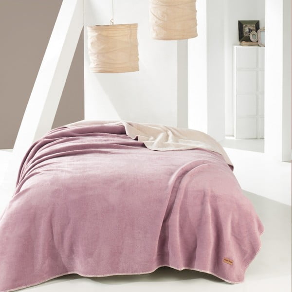 Josy rózsaszín egyszemélyes takaró, 150 x 200 cm