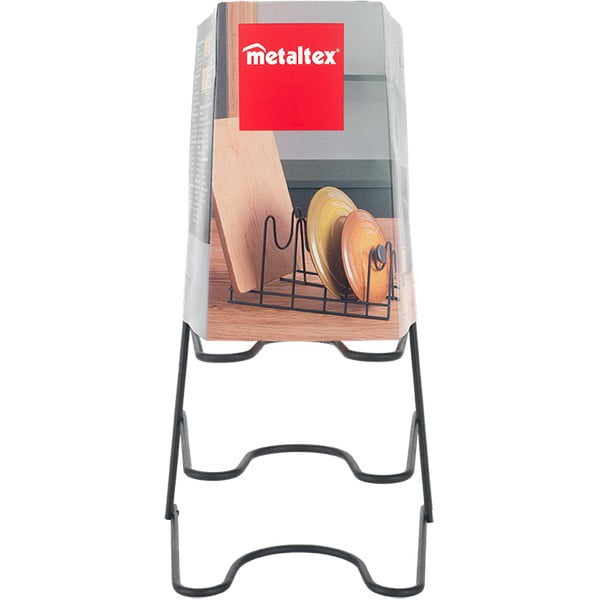 Lido Lava fekete tányértartó - Metaltex-image-3