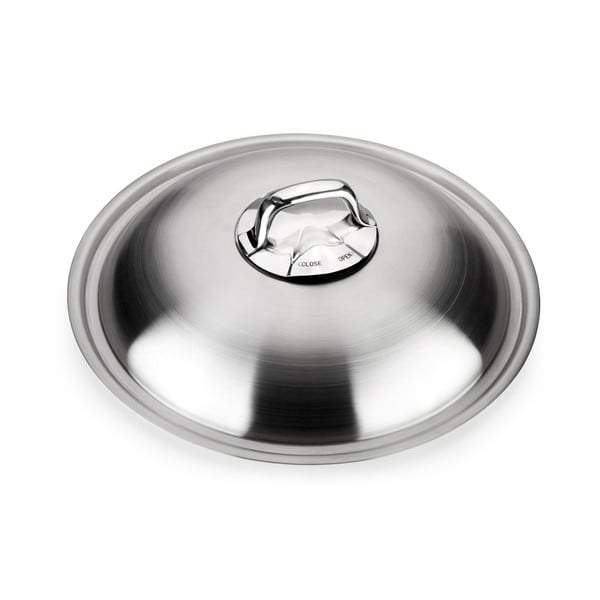 Rozsdamentes acél wok serpenyő fedővel ø 32 cm President – Tescoma-image-4