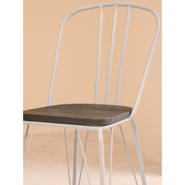 Szürke-sötét natúr színű szilfa étkezőszék District – Premier Housewares-image-3