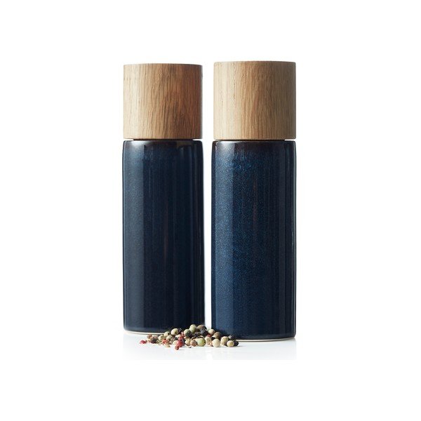 Sötétkék kerámia só- és borsőrlő szett 2 db-os Gastro Blue – Bitz-image-3