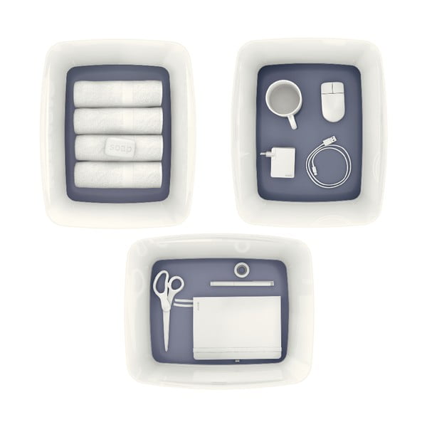 Office fehér fedeles tárolódoboz, térfogat 18 l - Leitz-image-2