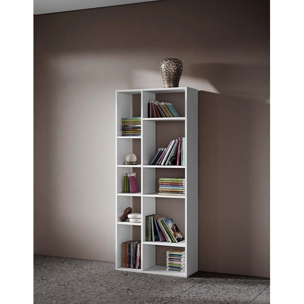 Fehér könyvespolc 77x180 cm Iris – TemaHome-image-1