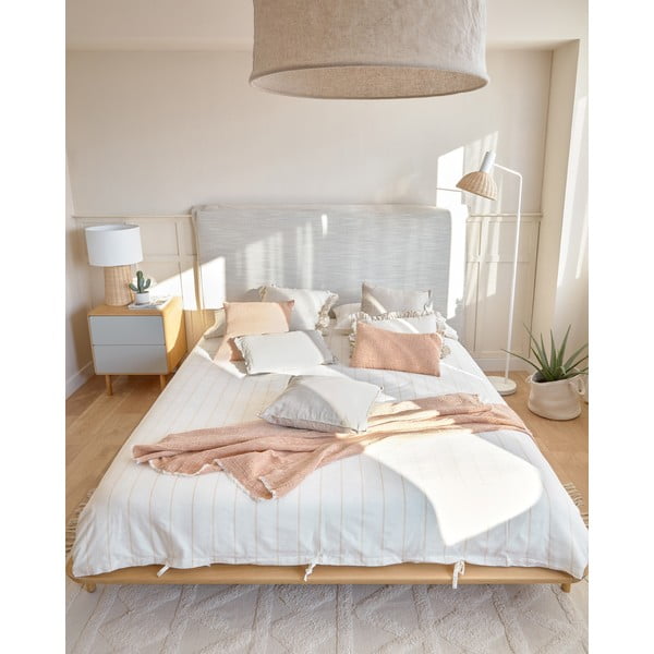 Szürke-natúr színű éjjeliszekrény Anielle – Kave Home-image-2