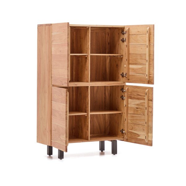 Natúr színű akácfa komód 100x155x40,5 cm Uxue – Kave Home-image-4