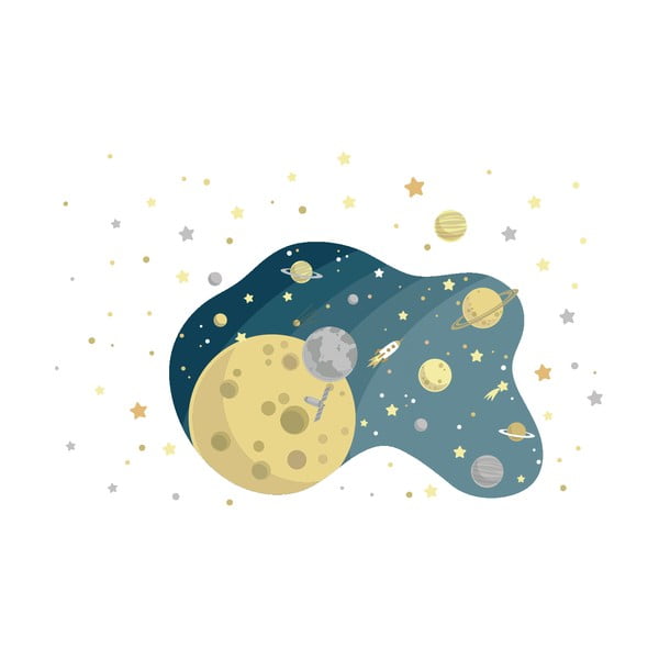 The Starry Galaxy gyerek falmatrica, 90 x 60 cm - Ambiance