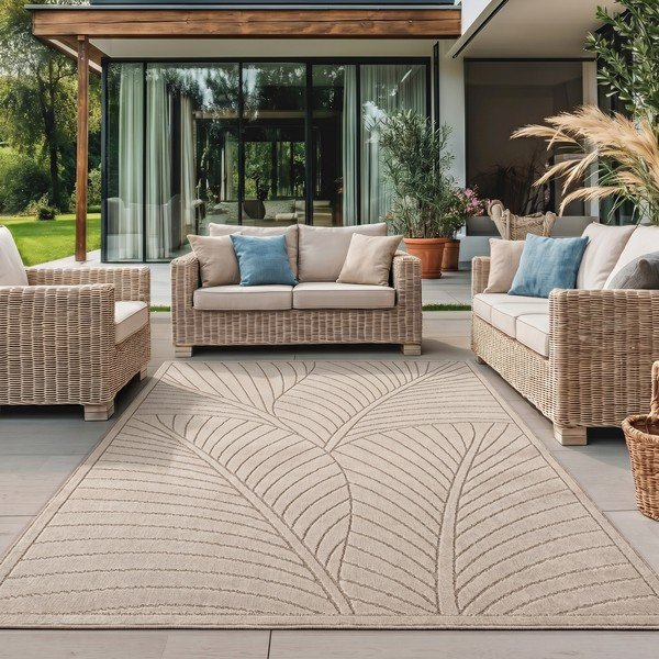 Bézs kültéri-beltéri szőnyeg 80x150 cm Nova 1203 – Ayyildiz Carpets-image-1