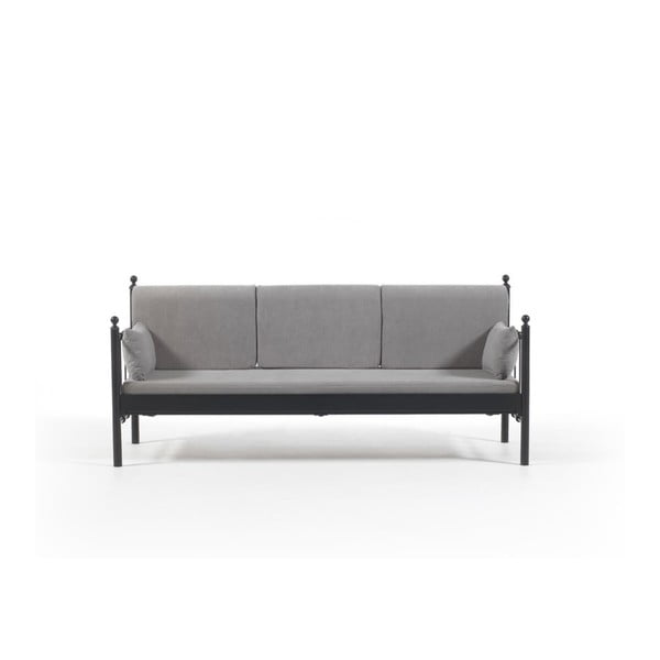 Lalas DK szürke háromszemélyes kerti kanapé, 76 x 209 cm