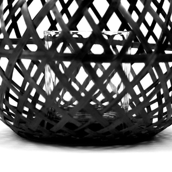 Bamboo Lantern fekete bambusz lámpás, ⌀ 25 cm - Compactor-image-1