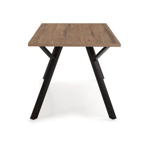 Étkezőasztal diófa dekoros asztallappal 90x160 cm Paola – Marckeric-image-2