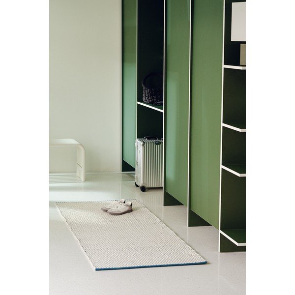 Kék-bézs kézi szövésű gyapjú szőnyeg 170x240 cm Lenu – noo.ma-image-4