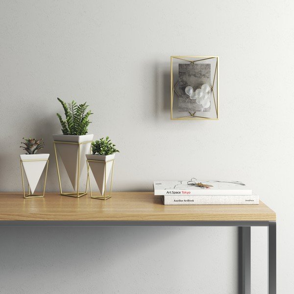 Aranyszínű fém álló-fali képkeret 15x20 cm Prisma – Umbra-image-3