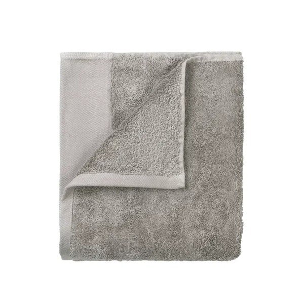 Szürke frottír bio pamut törölköző szett 2 db-os 30x50 cm Riva – Blomus