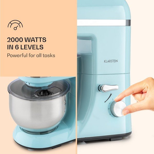 Bella Elegance pasztellkék konyhai robotgép - Klarstein-image-4