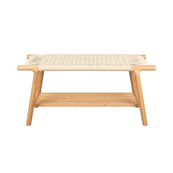 Világos natúr színű tömörfa pad Kintaro – Dutchbone