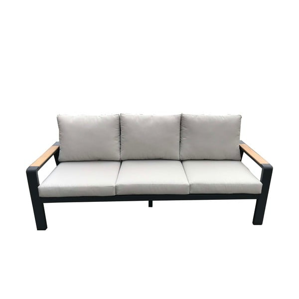 Szürke alumínium ötszemélyes kerti lounge szett Rotterdam – Rojaplast-image-2