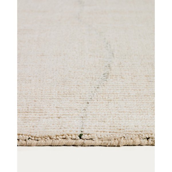 Krémszínű kézi szövésű pamutkeverék szőnyeg 230x160 cm Lisdan – Kave Home-image-3
