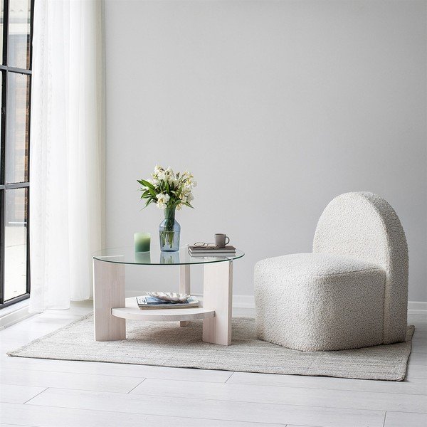 Fehér kerek dohányzóasztal ø 75 cm Mondo – Neostill-image-4