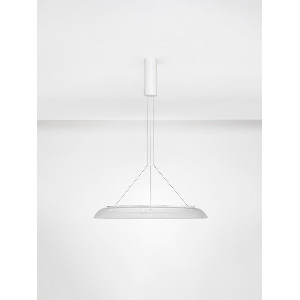 Matt fehér alumínium LED függőlámpa akrilüveg búrával ø 60 cm Mantle – Nova Luce-image-3