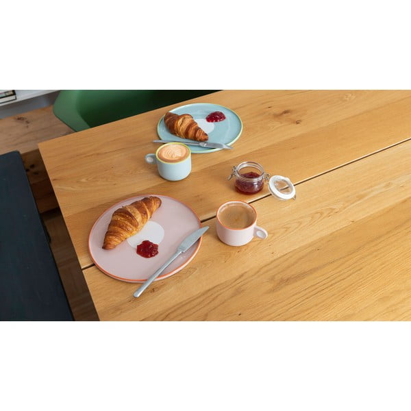 Greta rózsaszín agyagkerámia csésze és tányér, 250 ml - Remember-image-3