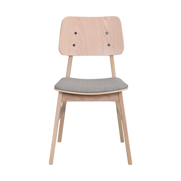 Nagano világosbarna étkezőszék világosszürke ülőrésszel - Rowico-image-3