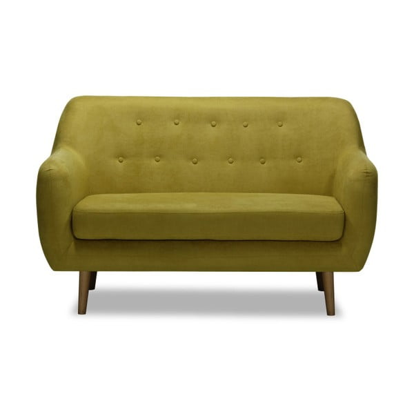 Lila mustársárga kanapé, 126 cm - Vivonita