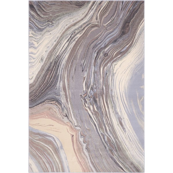 Szürke gyapjú szőnyeg 133x180 cm Agate – Agnella