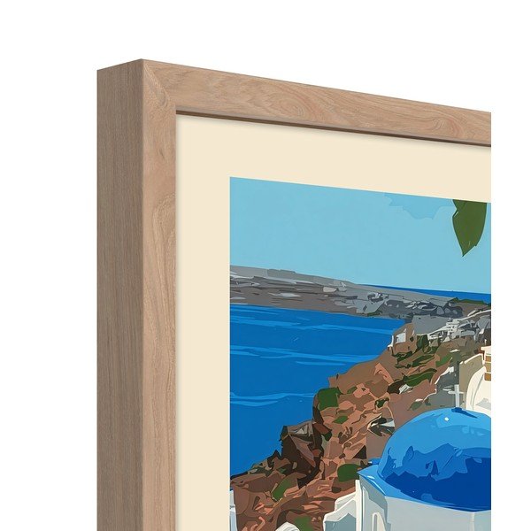 Nyomtatott keretezett kép 50x70 cm Santorini – Styler-image-4